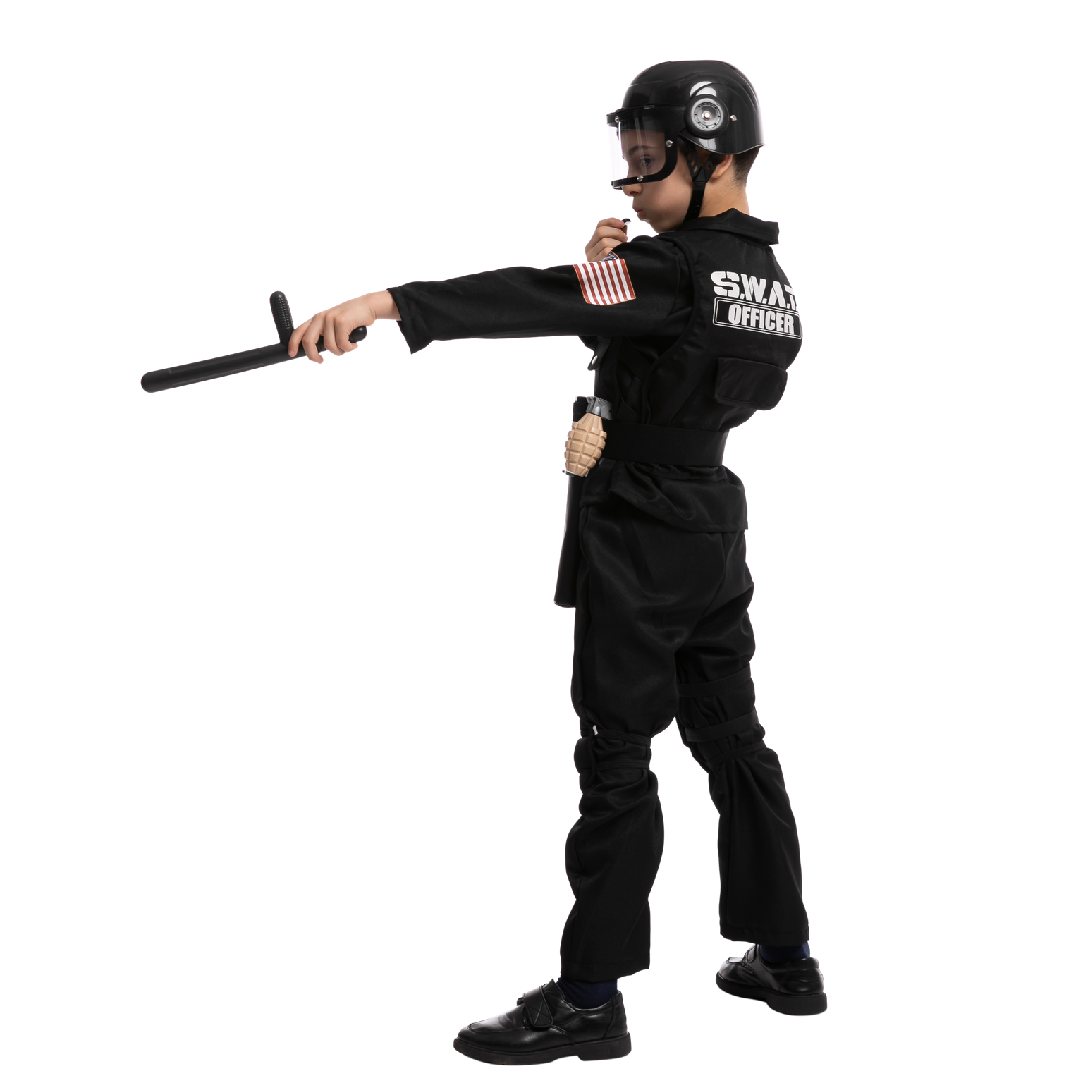 Spooktacular Creations Kids SWAT Costume, SWAT Police Officer Costume for  Boys Halloween Dress Up