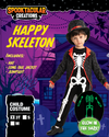 Happy Glow in the Dark Skeleton Costume Cosplay- Child