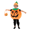 Pumpkin Costume with a Pumpkin Basket and a Hat - Child