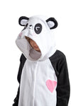 Unisex Child Pajama Plush Onesie Panda Animal Costume - Spooktacular Creations