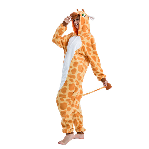 Giraffe Animal Onesie Pajama Costume - Adult - Spooktacular Creations