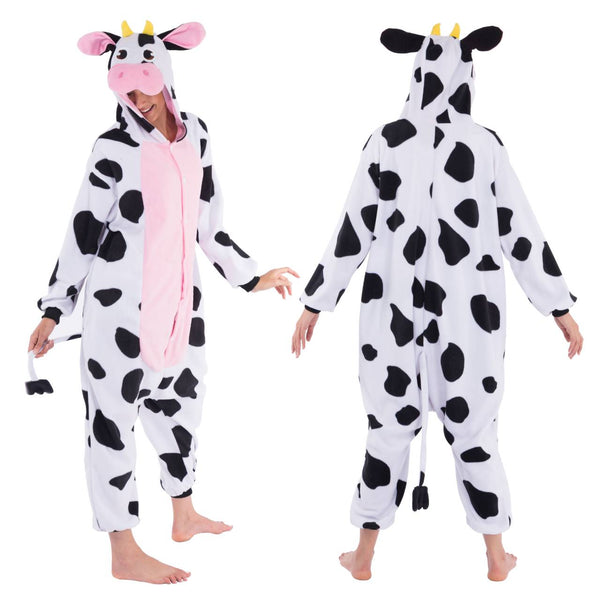 Cow Animal Onesie Pajama Costume - Adult - Spooktacular Creations