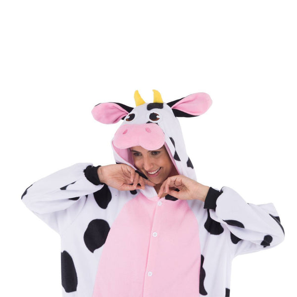 Cow Animal Onesie Pajama Costume - Adult - Spooktacular Creations