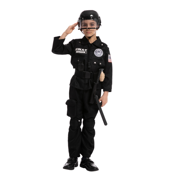 SWAT Officer Costume Role Play Cosplay - Child