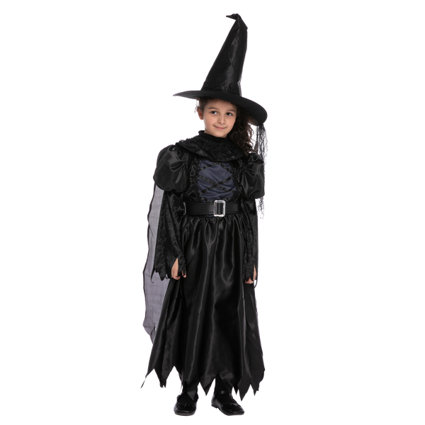 Black Witch Costume Cosplay for Girls
