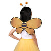 Light Up Forager Bee Wings and Bee Antenna Headband Costume Accessories for Women, Girls