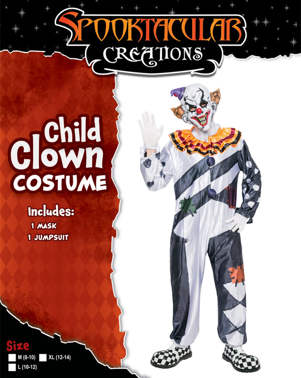 Scary Clown Costume Set Cosplay - Child