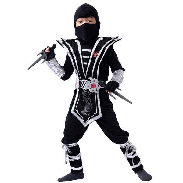 Silver Ninja Costume Set - Child