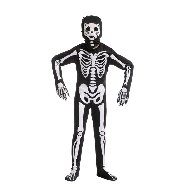 Cat Skeleton Costume for Role Play Cosplay- Child