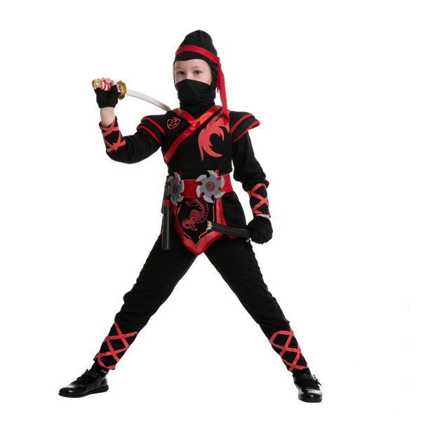 Red Ninja Costume for Girls Cosplay - Child