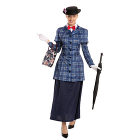 English Nanny Costume Cosplay- Adult