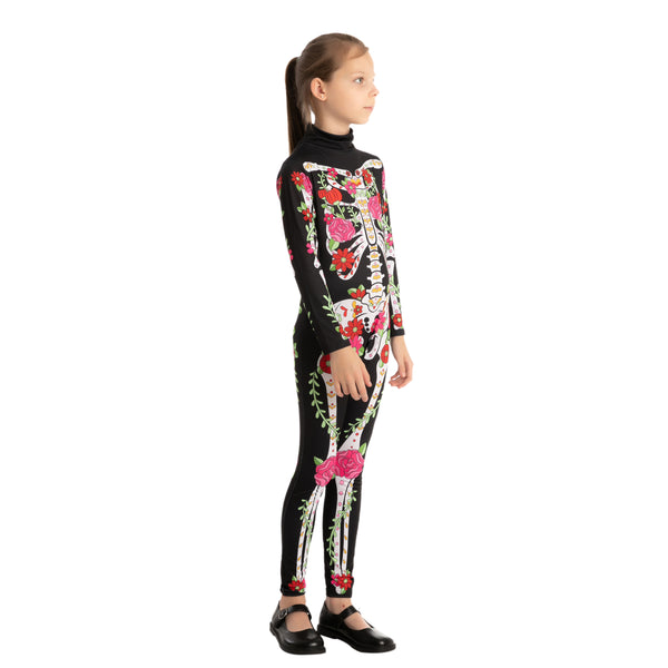 Skeleton Floral Jumpsuit - Child