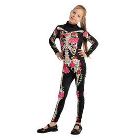 Skeleton Floral Jumpsuit - Child