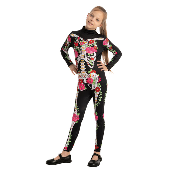 Skeleton Floral Jumpsuit - Child