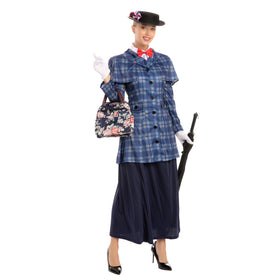 English Nanny Costume Cosplay- Adult