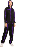 Purple LED Costume LED Stickman Costume - Adult