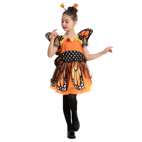 Monarch Butterfly Costume For Role Play Cosplay - Child