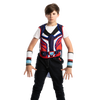 LED Waistcoat with Cape and Wristbands - Child