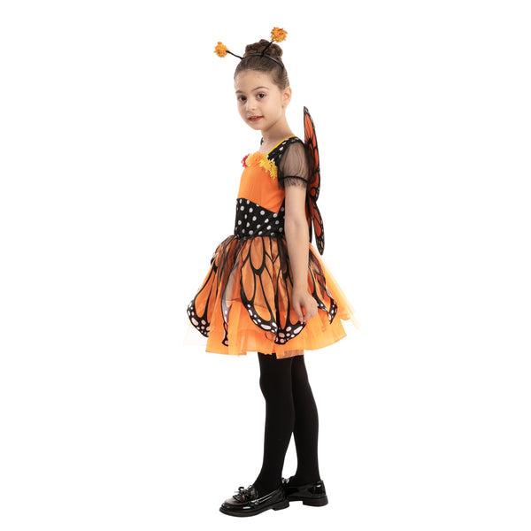 Monarch Butterfly Costume For Role Play Cosplay - Child