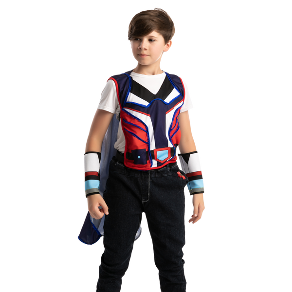 LED Waistcoat with Cape and Wristbands - Child