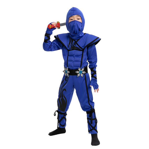 Blue Ninja Stealth Flame Costume - Child