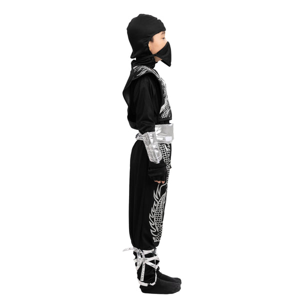 Silver Ninja Dragon Costumes - Child