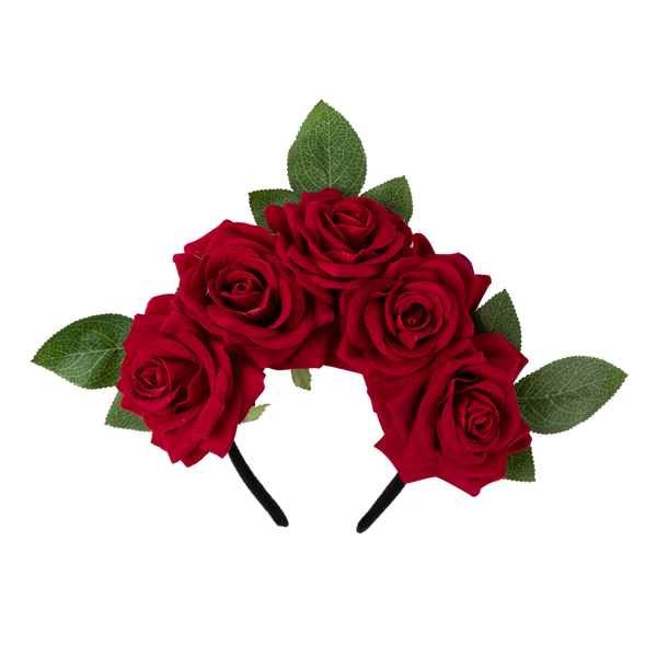 Day of the Dead 2 - Headband with Rose, Face Tattoo