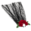 Day of the Dead Cosplay - Headband with Rose and Veil, Face Tattoo