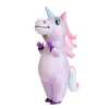 Inflatable Purple Rainbow Unicorn Costume