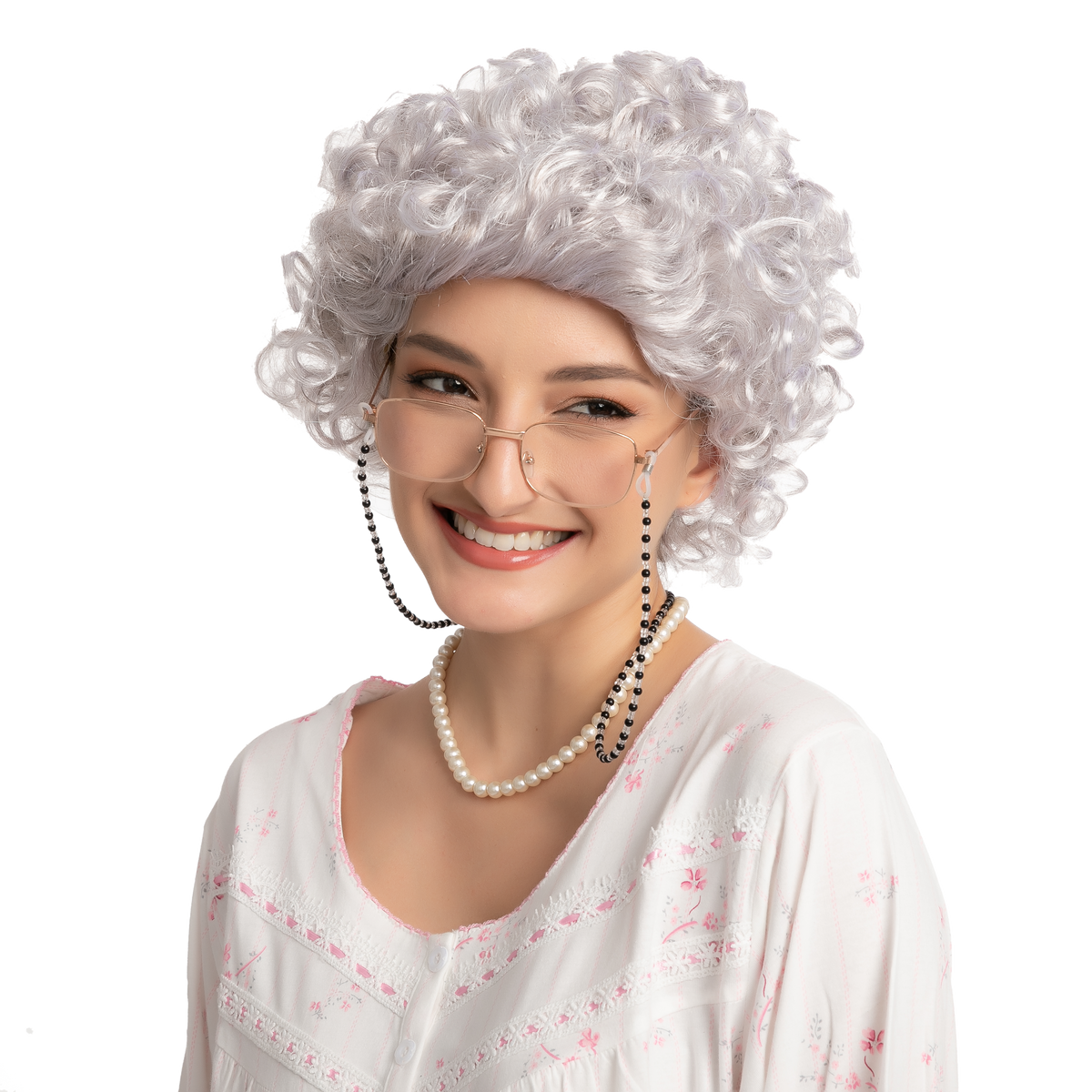 Female Curly Granny Wig for Cosplay Spooktacular Creations
