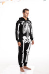 Skeleton Plush Pajamas jumpsuit - Adult