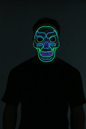 LED Mask Skull Mask Cosplay- Adult