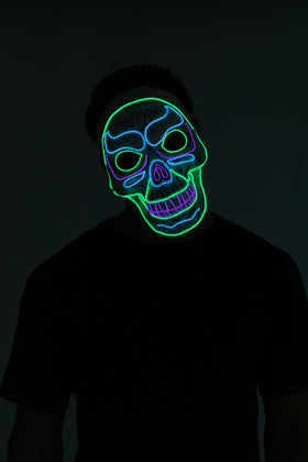 LED Mask Skull Mask Cosplay- Adult