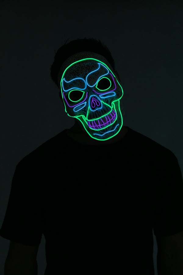 LED Mask Skull Mask Cosplay- Adult | Spooktacular Creations