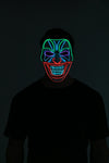 LED Mask Scary Clown Mask Cosplay - Adult