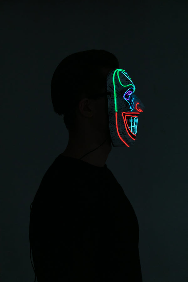 LED Mask Scary Clown Mask Cosplay - Adult