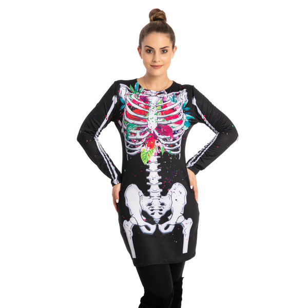 Women Skeleton Dress Costume Cosplay - Adult