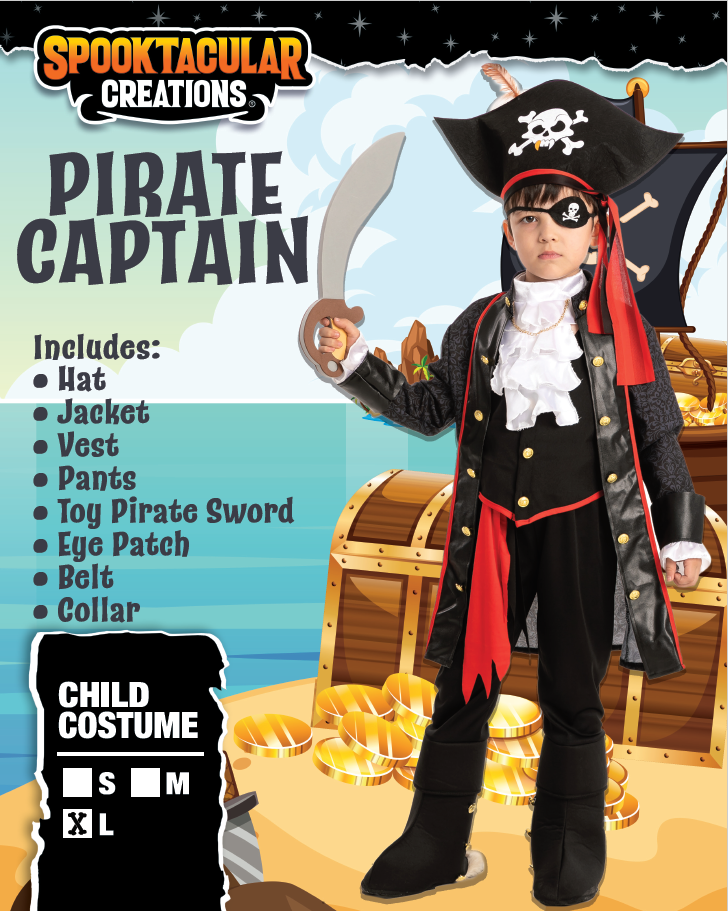 Cheap Deluxe Kids Pirate Captain Costume Jacket Pants Hat Full Suit  Halloween Caribbean Costume Boys | Joom