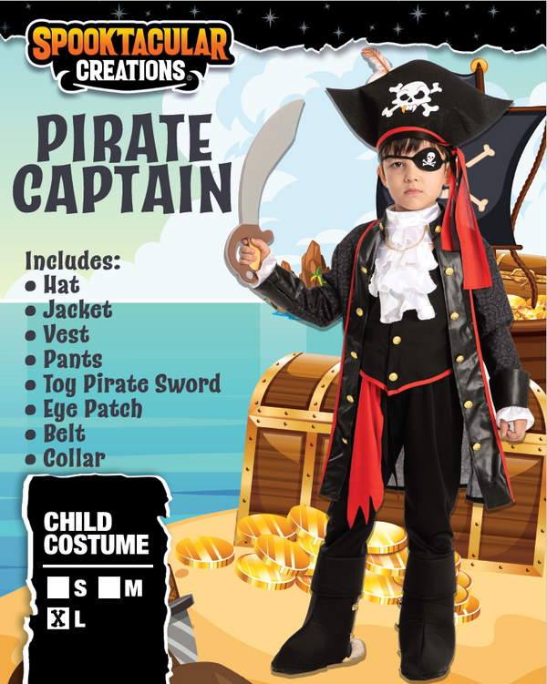 Captain Pirate Costume - Child