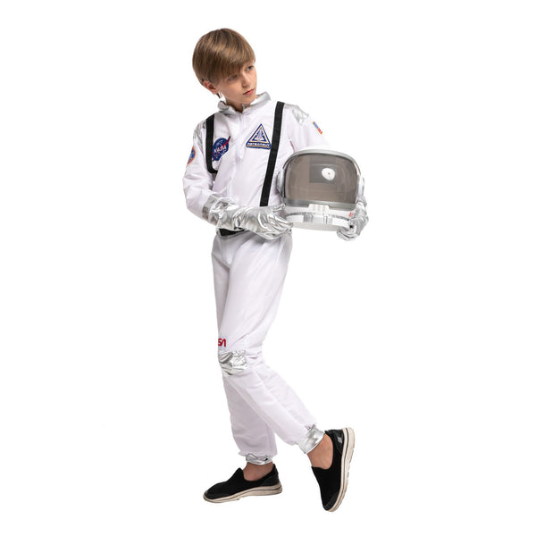 White Astronaut Costume Role Play Cosplay - Child