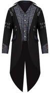 Gothic Steampunk Vintage Tailcoat Victorian Adventurer Costume for Men Cosplay