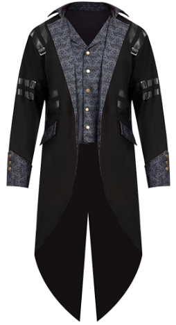 Gothic Steampunk Vintage Tailcoat Victorian Costume for Men Cosplay