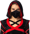 Sexy Darkness Obstacle course competitor Costume for Women with Ninja Mask