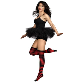 Women Over the Knee Striped Thigh High Costume Accessories Stockings for Women and Girls