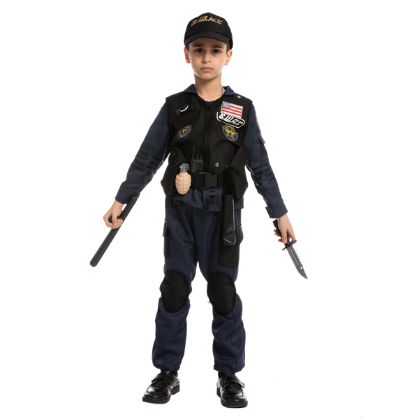 SWAT Police Costume Role Play Cosplay - Child