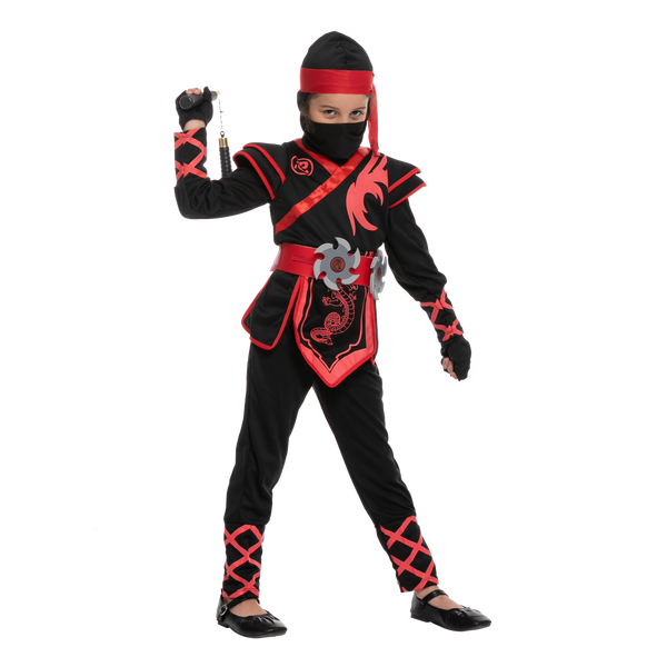 Red Ninja Costume for Girls Cosplay - Child