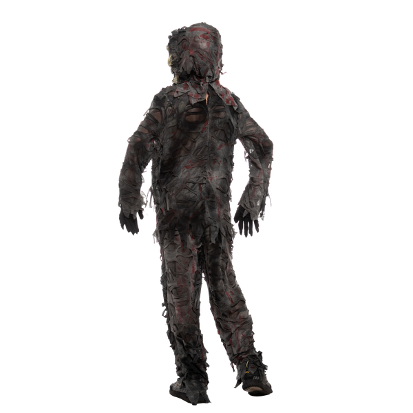 Scary Black Zombie Costume - Child