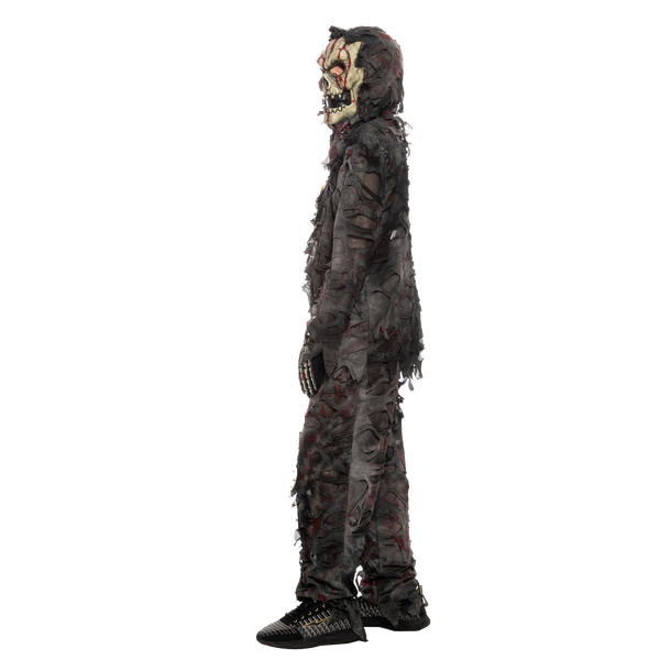 Scary Black Zombie Costume - Child