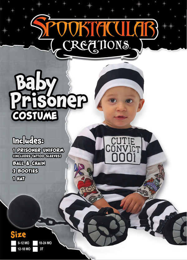 Prisoner Infant Costume Cosplay Set