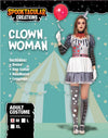 Sexy Creepy Evil Scary Clown Costume for Women - Adult